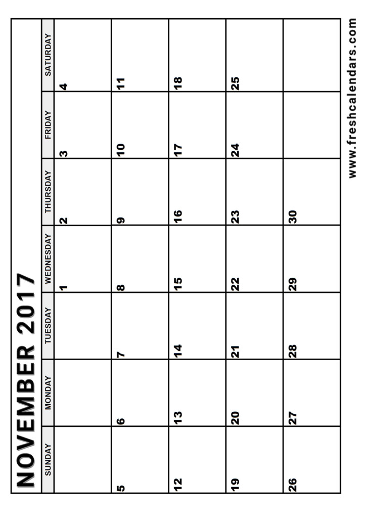 Printable Blank Calendar Vertical Calendar Printable Free
