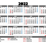 Printable Calendar 2022 With Holidays 6 Templates