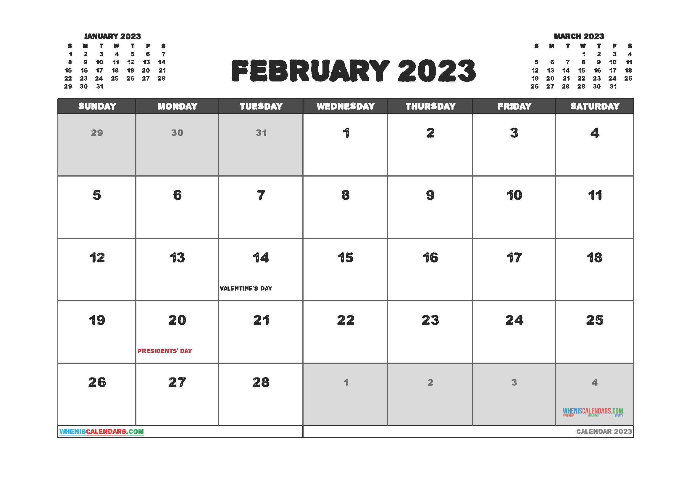 Printable free calendar year 2023 yearlycalendars