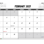 Printable February 2023 Calendar Free 12 Templates