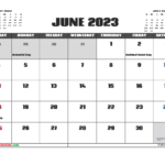 Printable June 2023 Calendar Free 12 Templates