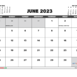 Printable June 2023 Calendar Free 12 Templates