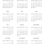 Printable Yearly Calendar Original Style PDF Download Printable