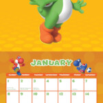 Super Mario 2023 Wall Calendar Book Summary Video Official