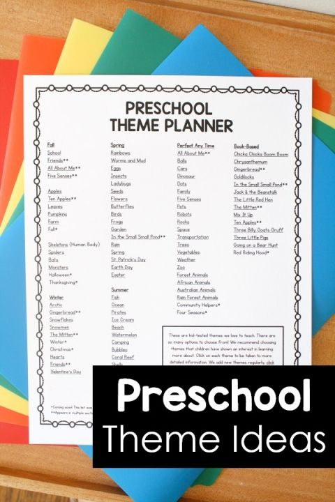 Themes Preschool Lessons Lesson Plans For Toddlers Preschool Planning