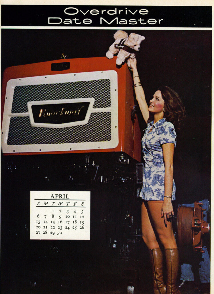 Trucker Magazine Calendar Girls Of The 1970s Flashbak