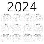 Vector Calendar 2024 Sunday Calendar Stationery Templates Calendar