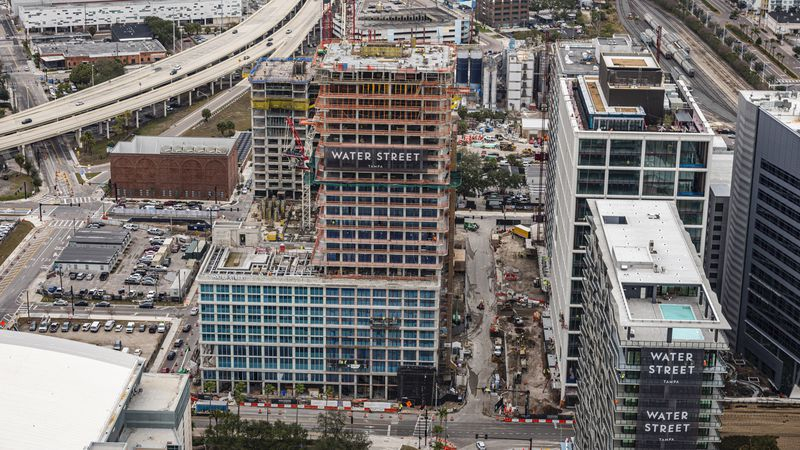 Water Street s Tampa Edition Hotel Tops Out At 26 Floors Aims To Open 