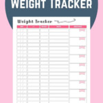Weight Tracker My Printable Home