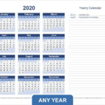 Year Calendar Of Events Template Yearly Calendar Template Excel