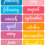 10 Best Printable Calendar Month Labels Printablee