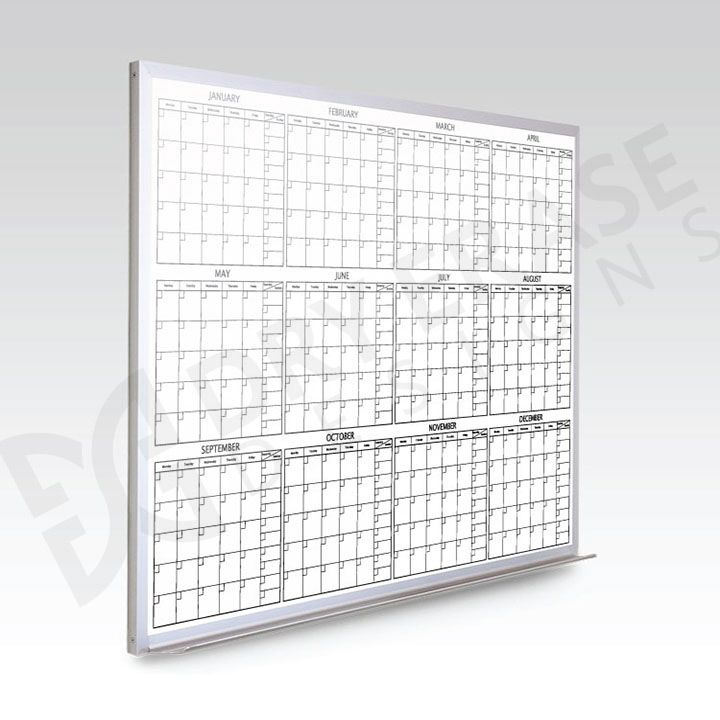 12 Month Whiteboard Calendar 48 X 72 Whiteboard Calendar Dry Erase 