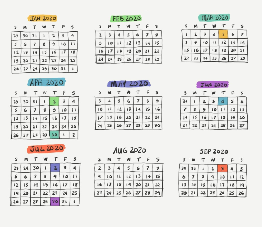 2020 2021 Financial Calendar Template Calendar Design