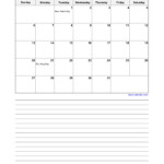 2020 Printable Calendar With Large Squares Calendar Template