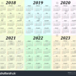 2020 To 2023 Calendars Printable Calendar Design Calendar Printables