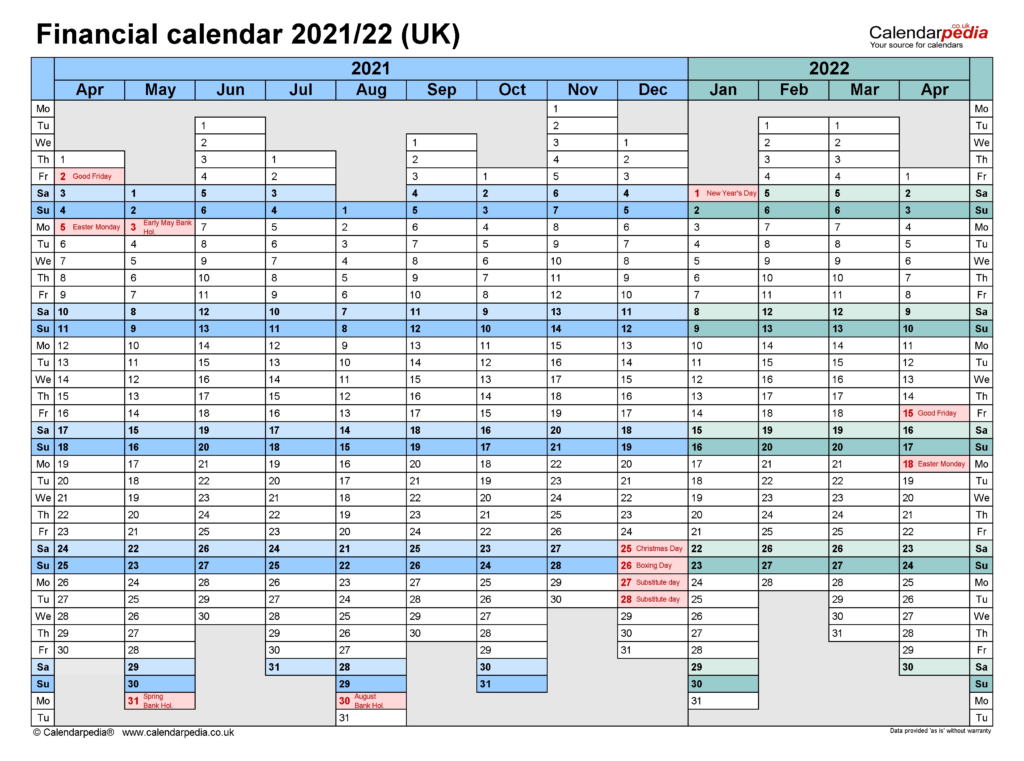 2021 19 Financial Year Calendar Australia Template Calendar Design
