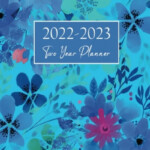 2022 2023 Two Year Planner Watecolor Flower 2 Year Daily Weekly