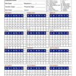 2022 Attendance Tracker Example Calendar Printable