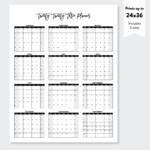 2022 Calendar Printable Uk 2023 Printable Calendar Two Year Calendars