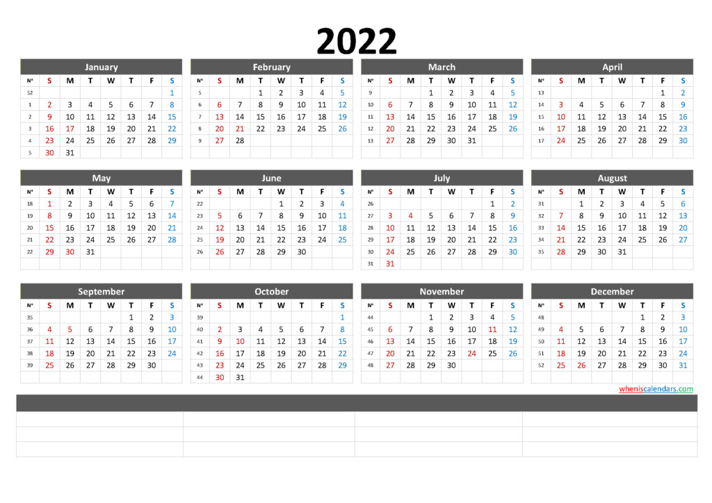 2022 Calendar Printable Us Download Free Noolyocom 2022 Calendar 