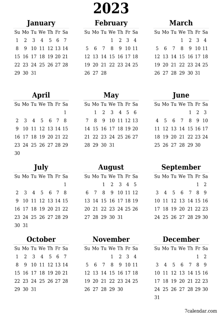 2023 2024 2025 2026 Free Printable Calendars And Planners PDF 