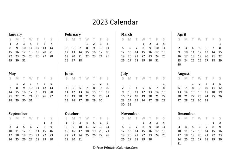 2023 Calendar Landscape Get Latest 2023 News Update