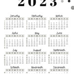 2023 Calendar Printable Cute Free 2023 Yearly Calendar Templates In