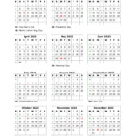 2023 Calendar Printable With Holidays 2023