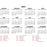 2023 Calendar Year Free Printable May 2023 Calendar