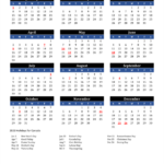 2023 Canada Calendar With Holidays