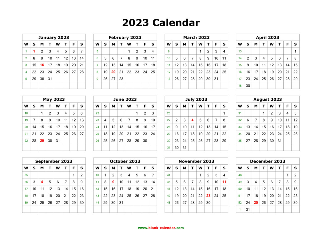 2023 Free Printable Calendar Ambassade mauritanie rabat