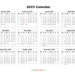 2023 Free Printable Calendar Ambassade mauritanie rabat