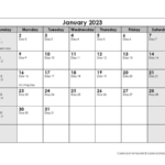 2023 Julian Calendar Free Printable Templates