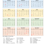 2023 Printable Calendar With Holidays 2023 United States Calendar