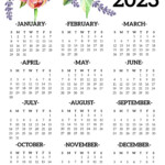 2023 Year At A Glance Calendar Crownflourmills