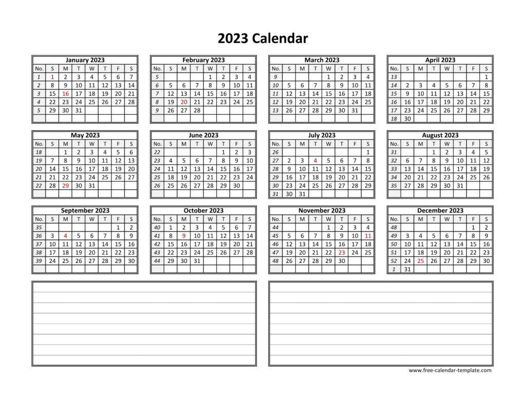 2023 Year Calendar Free 2023 Word Calendar Portal Berita Informasi 