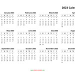 2023 Year Calendar Printable Crownflourmills