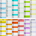 6 Annual Calendar Template Excel Excel Templates