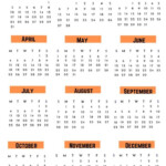 A4 Printable Calendar 2022 Yearly Calendar Template Printable