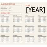 Any Year Calendar With Holidays