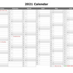 Best Free Printable Calendars 2021 With Lines Get Your Calendar Printable