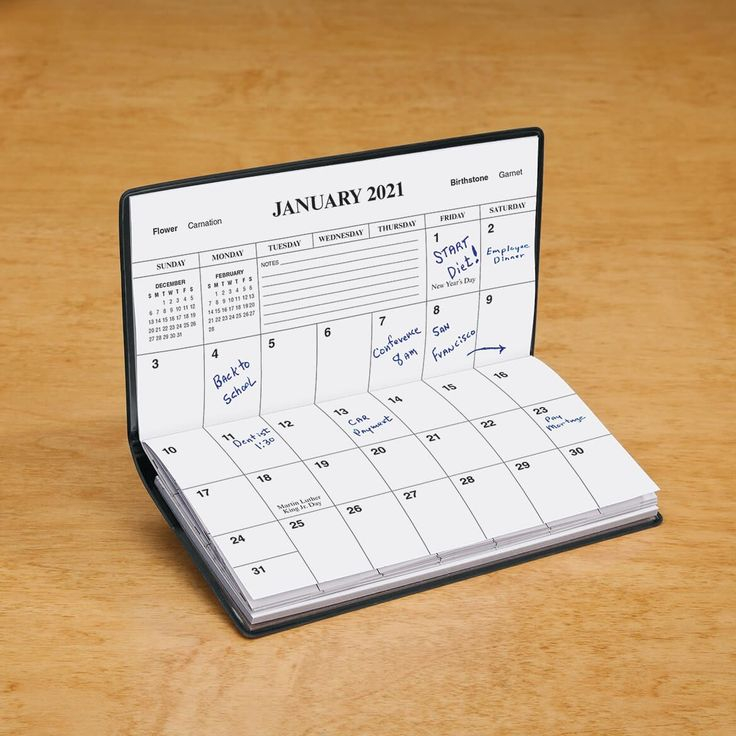 Best Wallet Size Calendars 2021 Personal Calendar Pocket Calendar