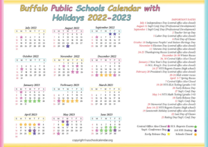 Buffalo Public Schools Calendar For The Year 2023 - YearlyCalendars.net