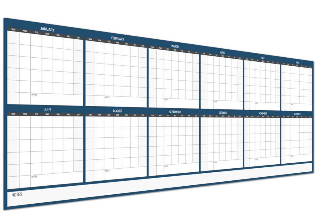 Buy Large Dry Erase Wall 36 X 96 Undated Blank 2023 Reusable 
