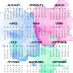 Calendar 2023 Printable One Page Paper Trail Design