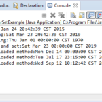 Calendar Java Example Set Date CALNDA