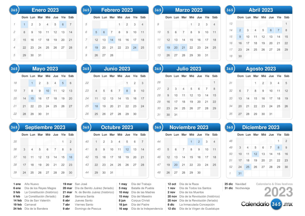 Calendario 2023 M xico Get Calendar 2023 Update