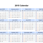 Day weekly Monthly Calendar Of Year 2015 Printable Calendar Template