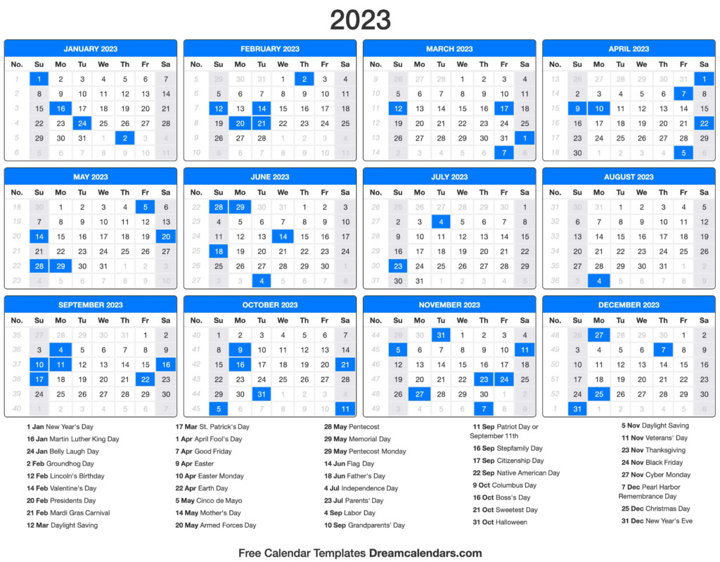 Famous Free Printable 2023 Calendar With Us Holidays Photos February 