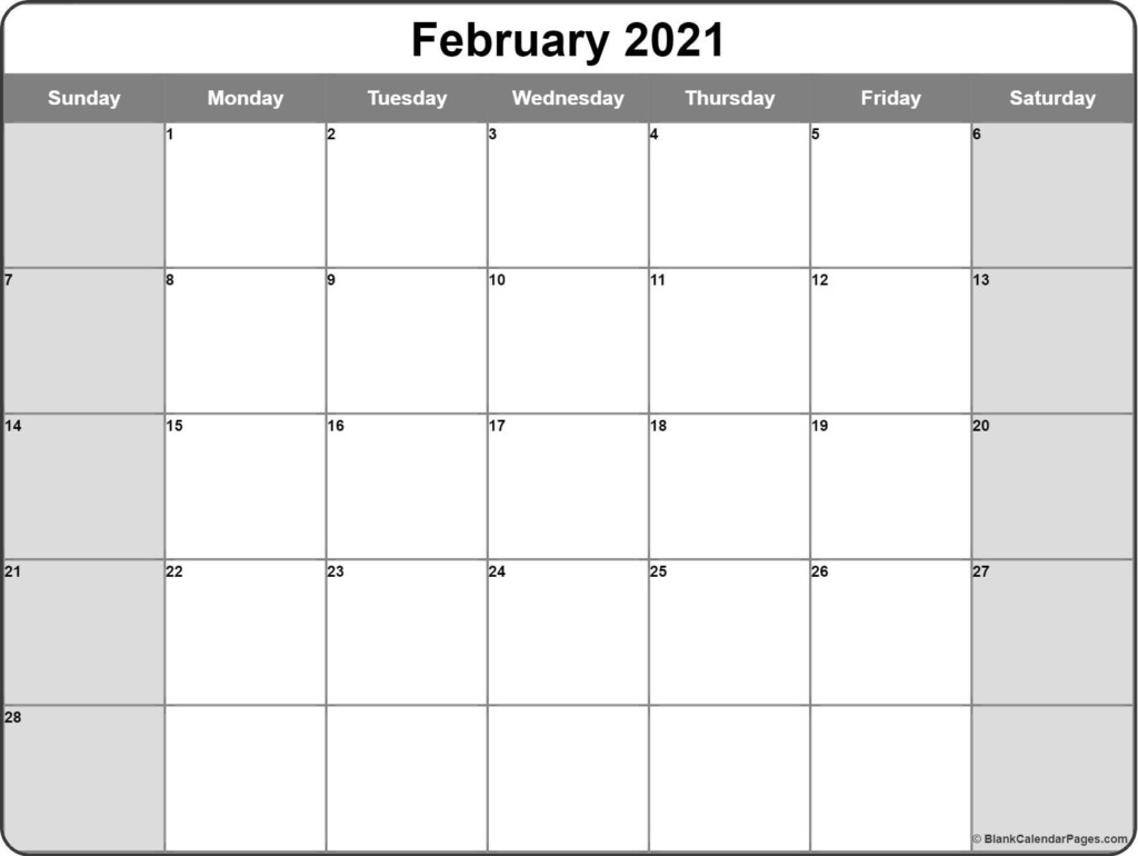Free 2021 Calendar Monthly Printable Best Calendar Example